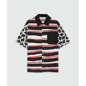 MSGM Black Cotton Men's Blouse